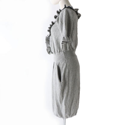 Christian Dior one piece Outer material: 70% wool, Outer material: 30% cashmere gray Women 46