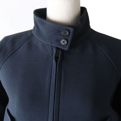 Christian Dior Blouson Outer: 77% wool, Outer: 23% silk, Lining: 100% silk, Part: 44% wool, Part: 44% acrylic, : 10% nylon, : 2% polyurethane Dark navy Women 42