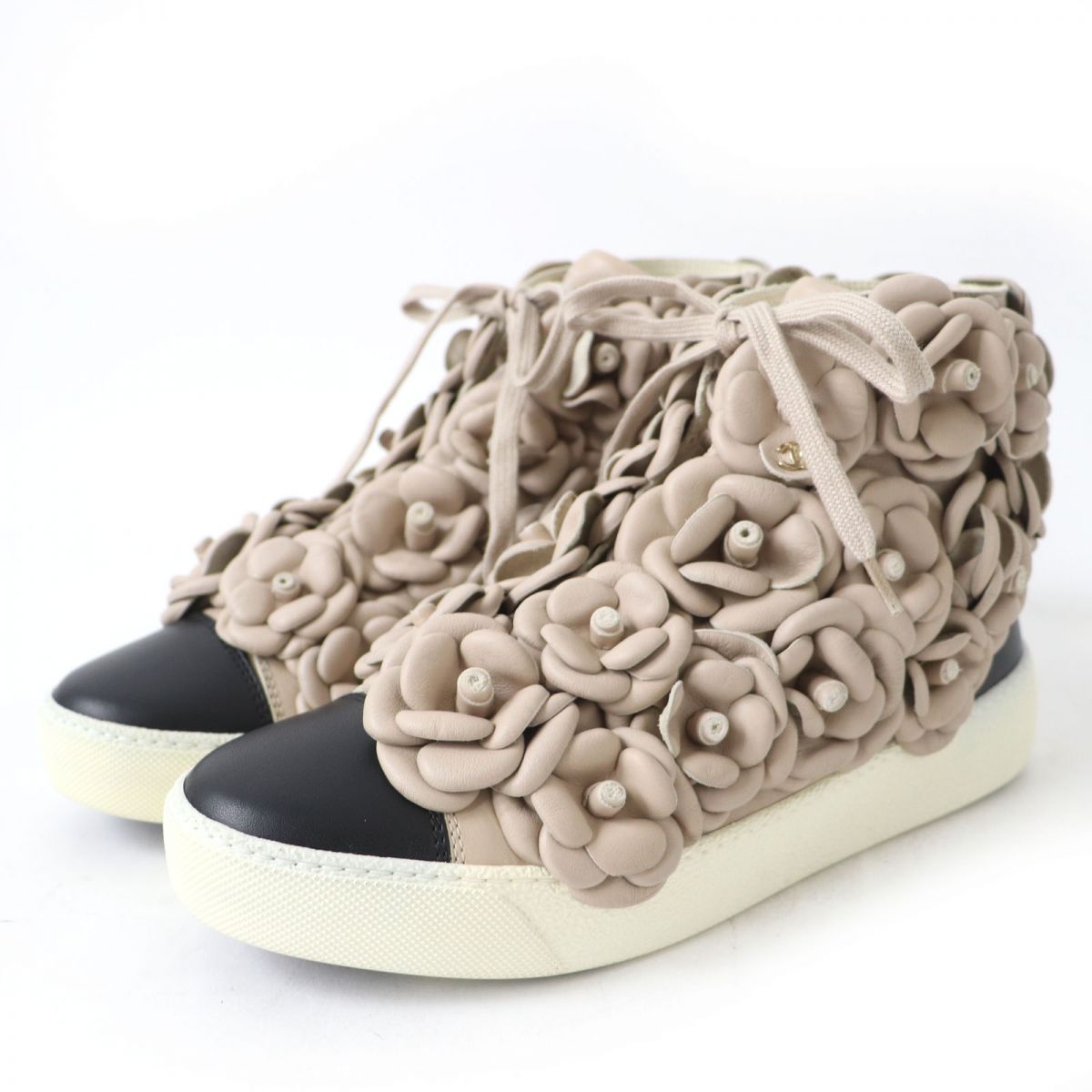 CHANEL sneakers Main: Leather beige Women 36