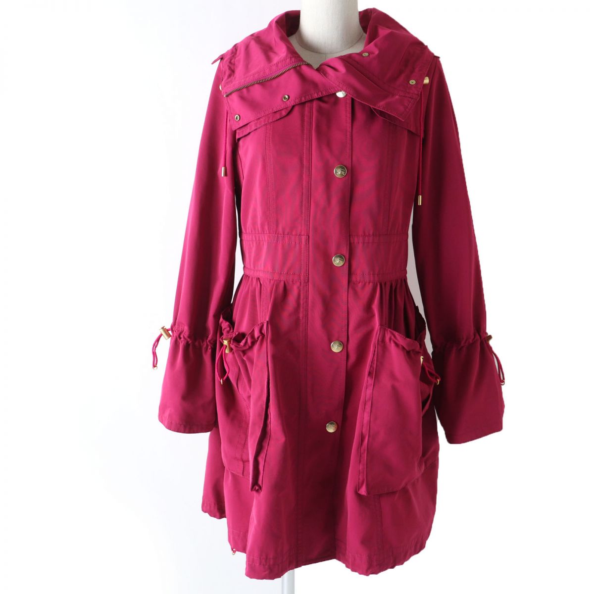 BURBERRY A line coat Main: 100% polyester Pink type Women 38