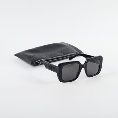Christian Dior Large Square Sunglasses Black