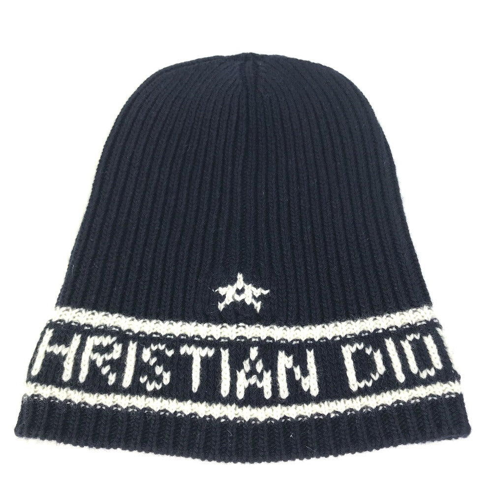 Christian Dior Knit hat 31NOE714IXGH Wool / cashmere Navy logo Women U