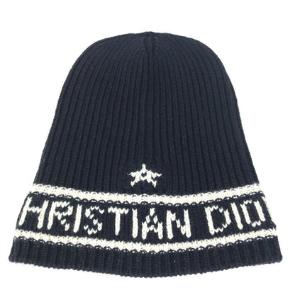 Christian Dior Knit hat 31NOE714IXGH Wool / cashmere Navy logo Women U