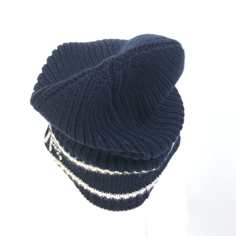 Christian Dior Knit hat 31NOE714IXGH Wool / cashmere Navy logo Women U