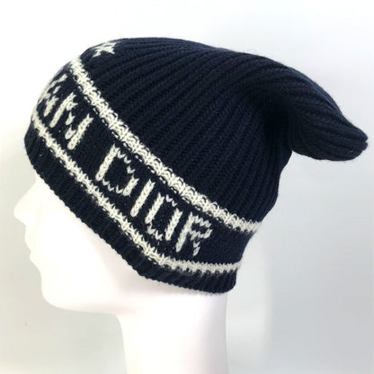 Christian Dior Knit hat 31NOE714IXGH Wool / cashmere Navy logo Women U