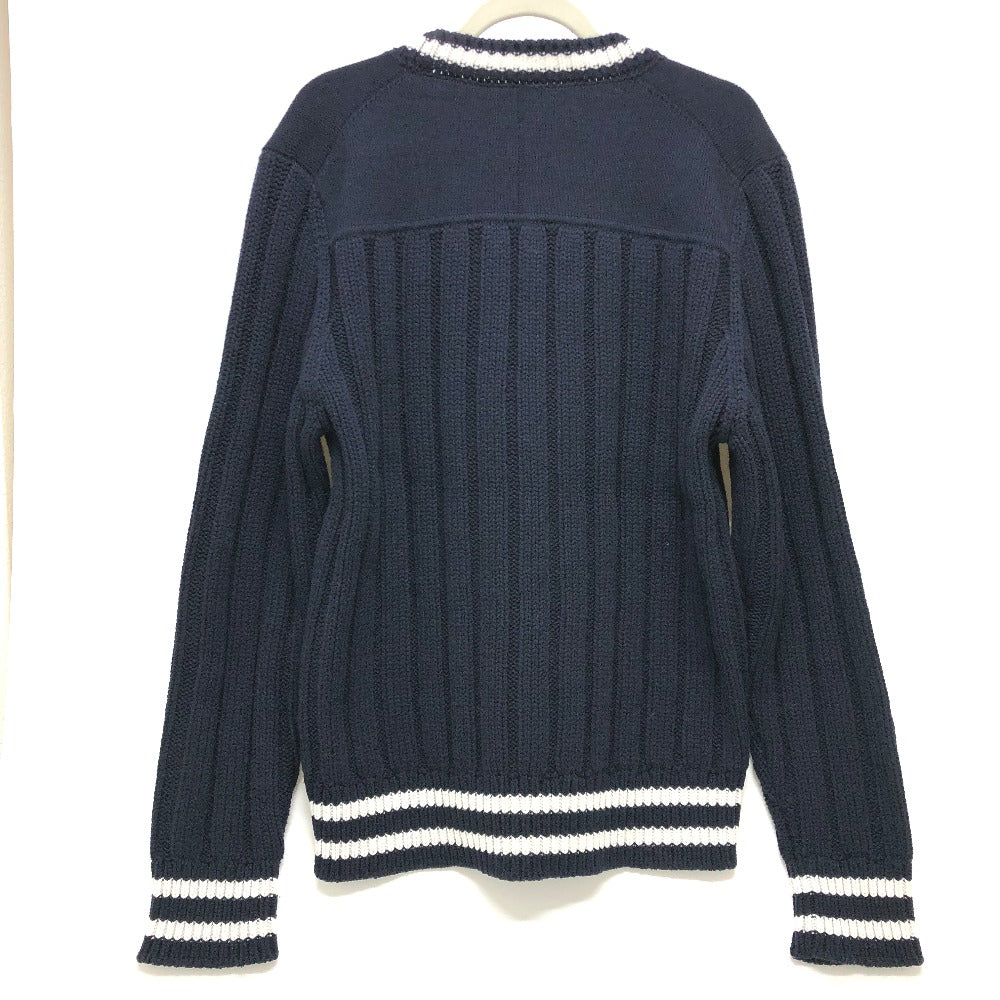 Dior sweater 033M630AT171 wool Navy x white logo Sean Stussy mens XXL