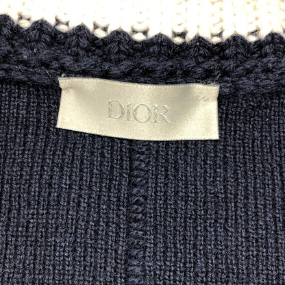 Dior sweater 033M630AT171 wool Navy x white logo Sean Stussy mens XXL
