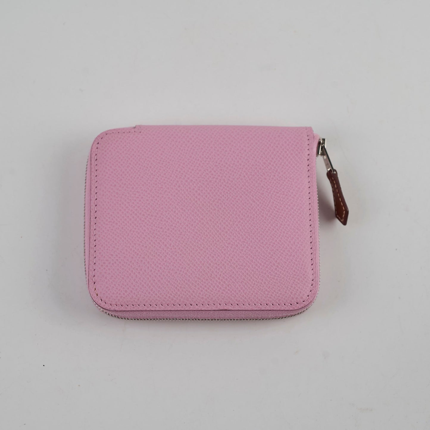Hermes Silk in Compact Wallet Mauve Sylvestre