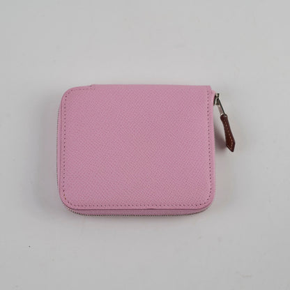 Hermes Silk in Compact Wallet Mauve Sylvestre