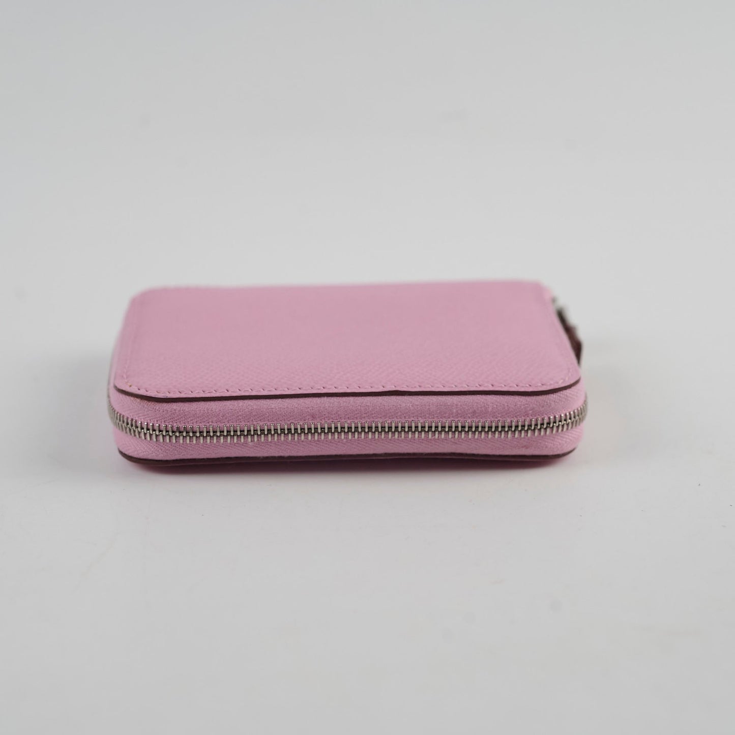 Hermes Silk in Compact Wallet Mauve Sylvestre