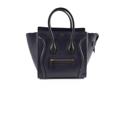 Luxury CELINE Micro Luggage Navy