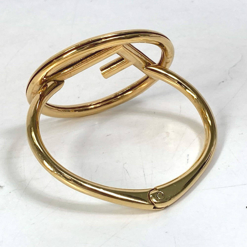 FENDI Bangle Gold Plated gold FF Women