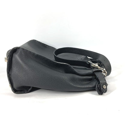 FENDI Business bag 7VA388 leather black Celeria Peekaboo