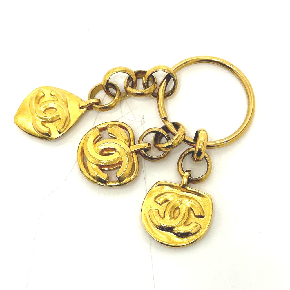 CHANEL charm Gold Plated gold COCO Mark vintage Women