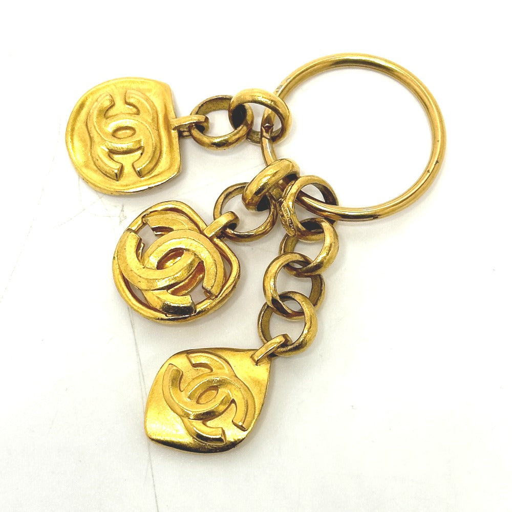 CHANEL charm Gold Plated gold COCO Mark vintage Women