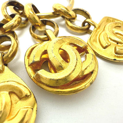 CHANEL charm Gold Plated gold COCO Mark vintage Women