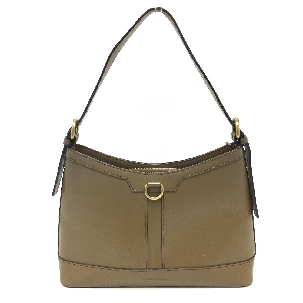 BURBERRY Shoulder Bag leather Brown Inner check one belt Women