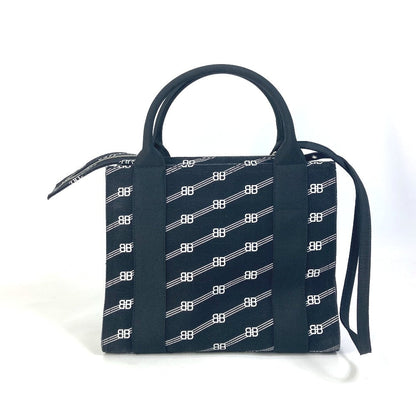 BALENCIAGA Handbag 620884 canvas black BB Trade S Women