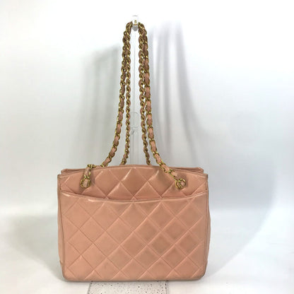 CHANEL Shoulder Bag lambskin pink CC COCO Mark Shoulder Bag Matrasse quilting