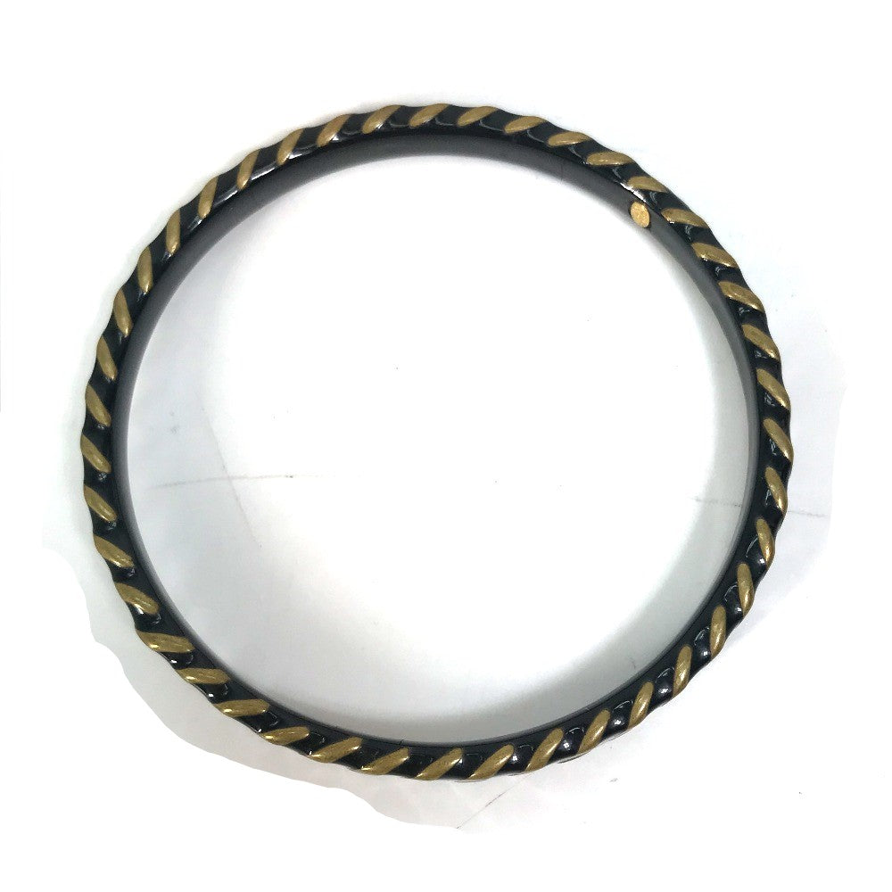 CHANEL Bangle metal black COCO Mark CC Accessories Bracelets