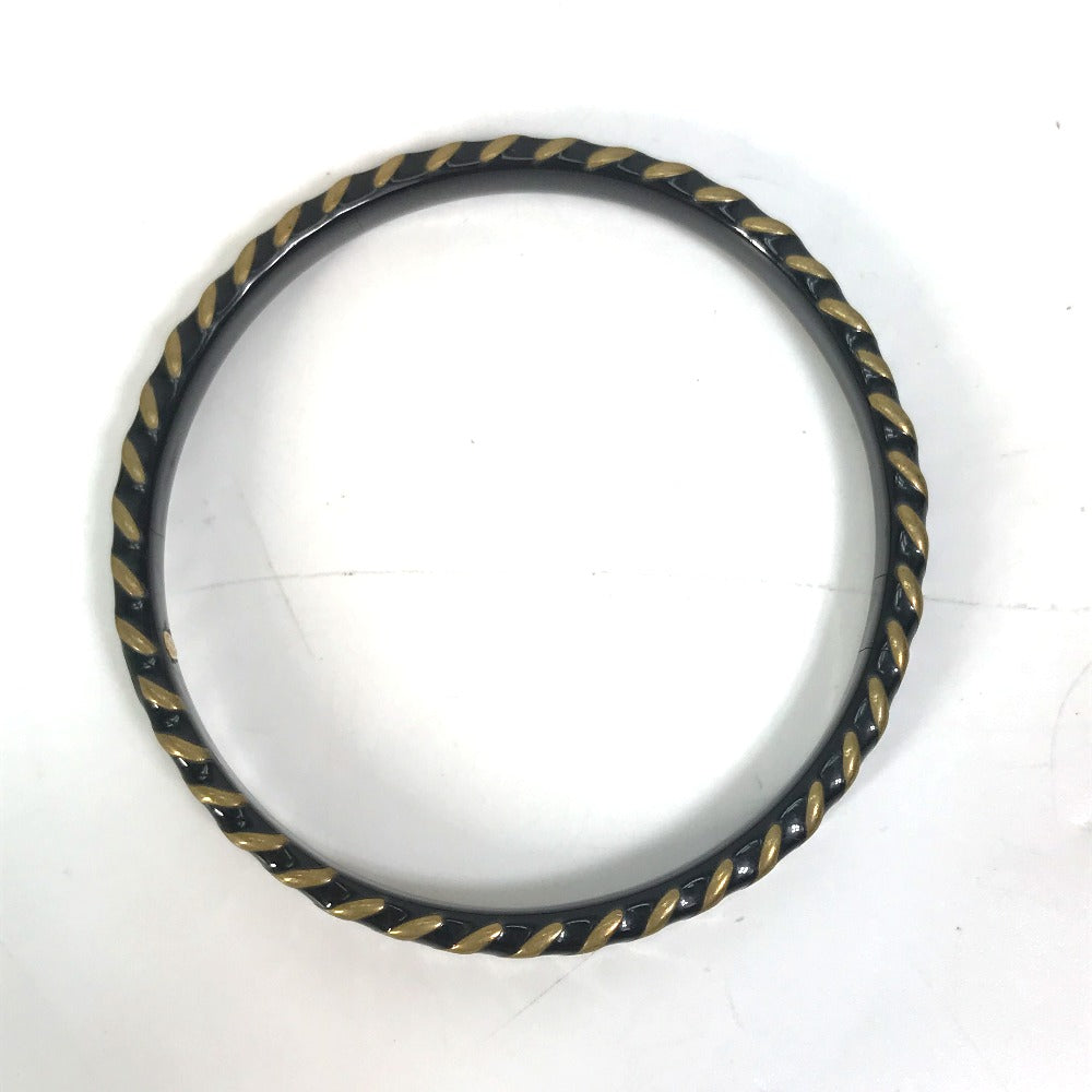 CHANEL Bangle metal black COCO Mark CC Accessories Bracelets