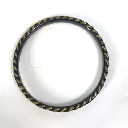 CHANEL Bangle metal black COCO Mark CC Accessories Bracelets