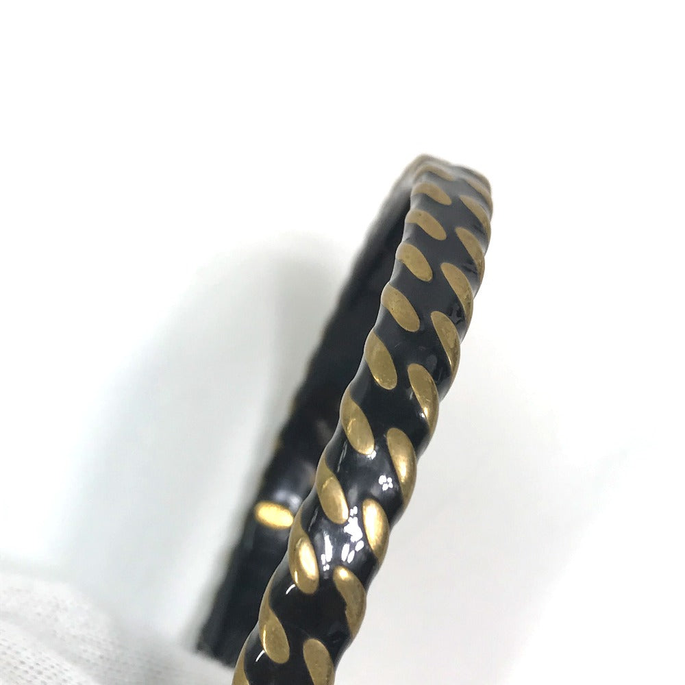 CHANEL Bangle metal black COCO Mark CC Accessories Bracelets
