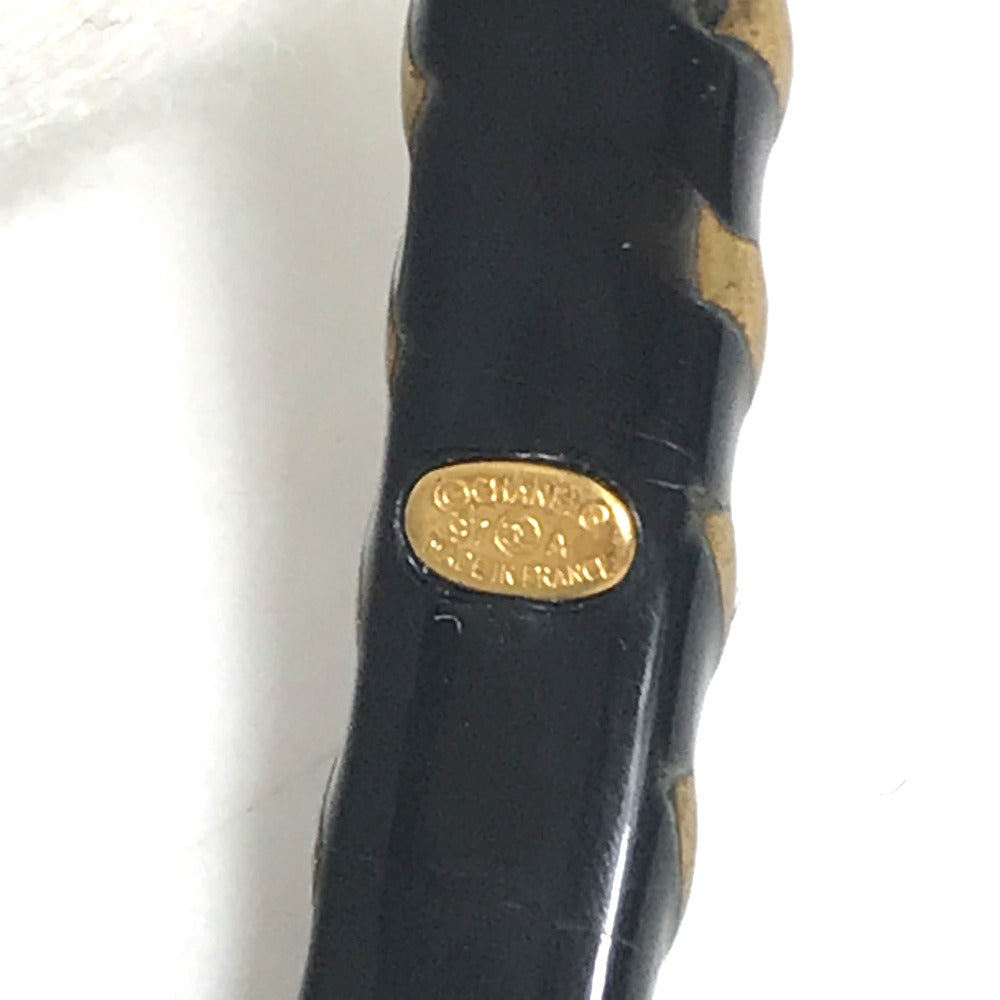 CHANEL Bangle metal black COCO Mark CC Accessories Bracelets