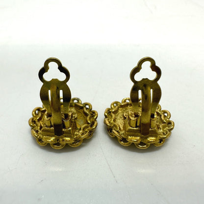 CHANEL Earring Gold Plated gold COCO Mark