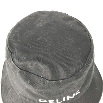 CELINE hat AU5B968P cotton black Hat Hat Bucket Hat Bob Hat logo mens L