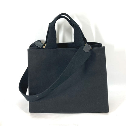 FENDI Shoulder Bag 8BH395 canvas black VERSACE collaboration FENDACE FENDACE Women