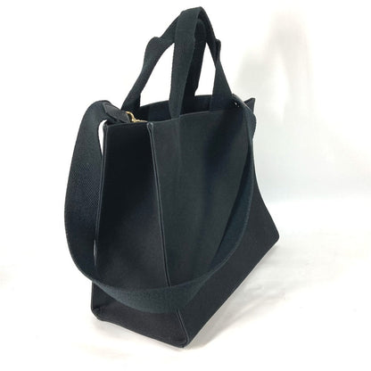 FENDI Shoulder Bag 8BH395 canvas black VERSACE collaboration FENDACE FENDACE Women