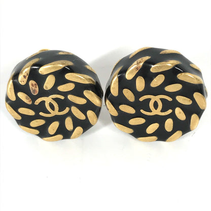 CHANEL Earring Gold Plated gold 97A Vintage CC COCO Mark Women