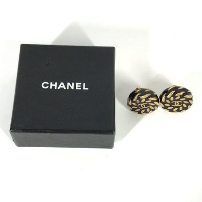 CHANEL Earring Gold Plated gold 97A Vintage CC COCO Mark Women