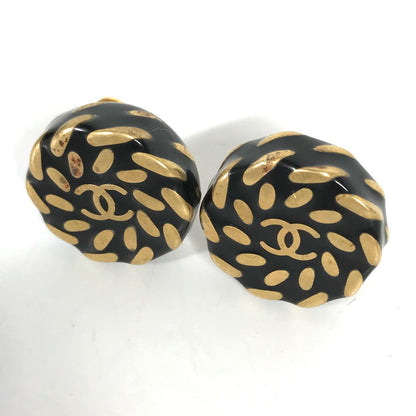 CHANEL Earring Gold Plated gold 97A Vintage CC COCO Mark Women