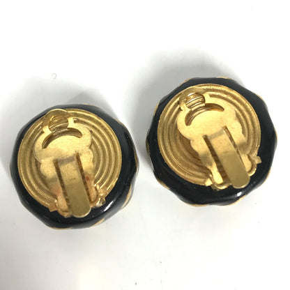 CHANEL Earring Gold Plated gold 97A Vintage CC COCO Mark Women