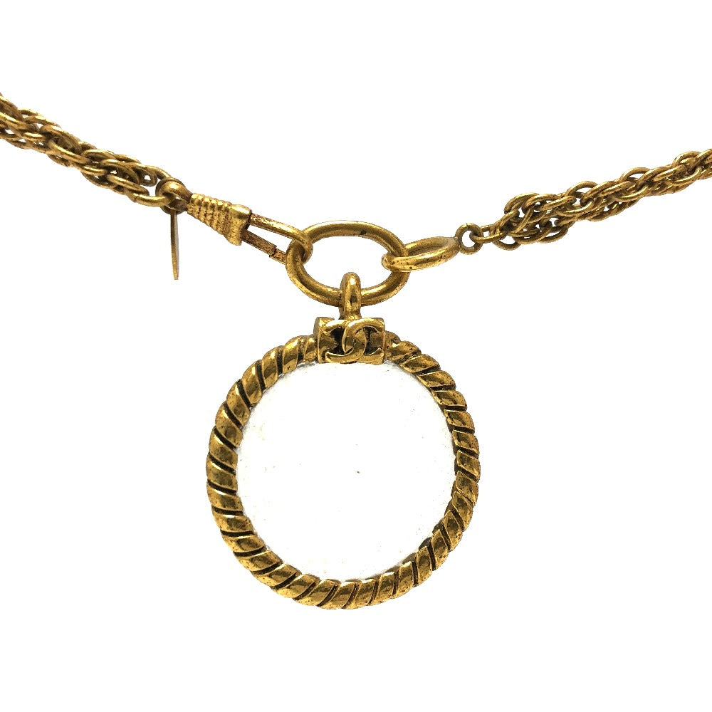 CHANEL Necklace metal gold vintage Loupe