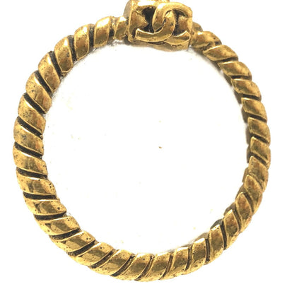 CHANEL Necklace metal gold vintage Loupe