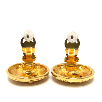 CHANEL Earring metal gold vintage Mademoiselle