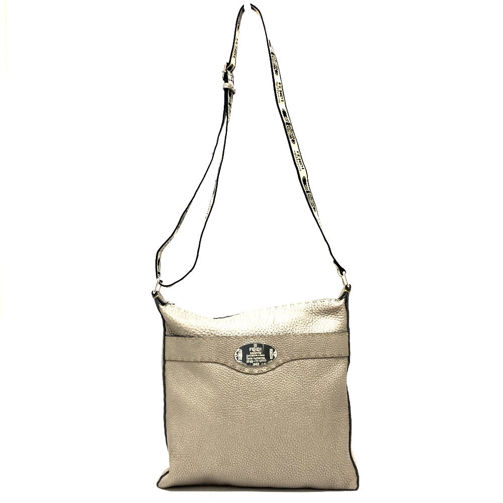 FENDI Shoulder Bag leather Metallic color Celeria Women
