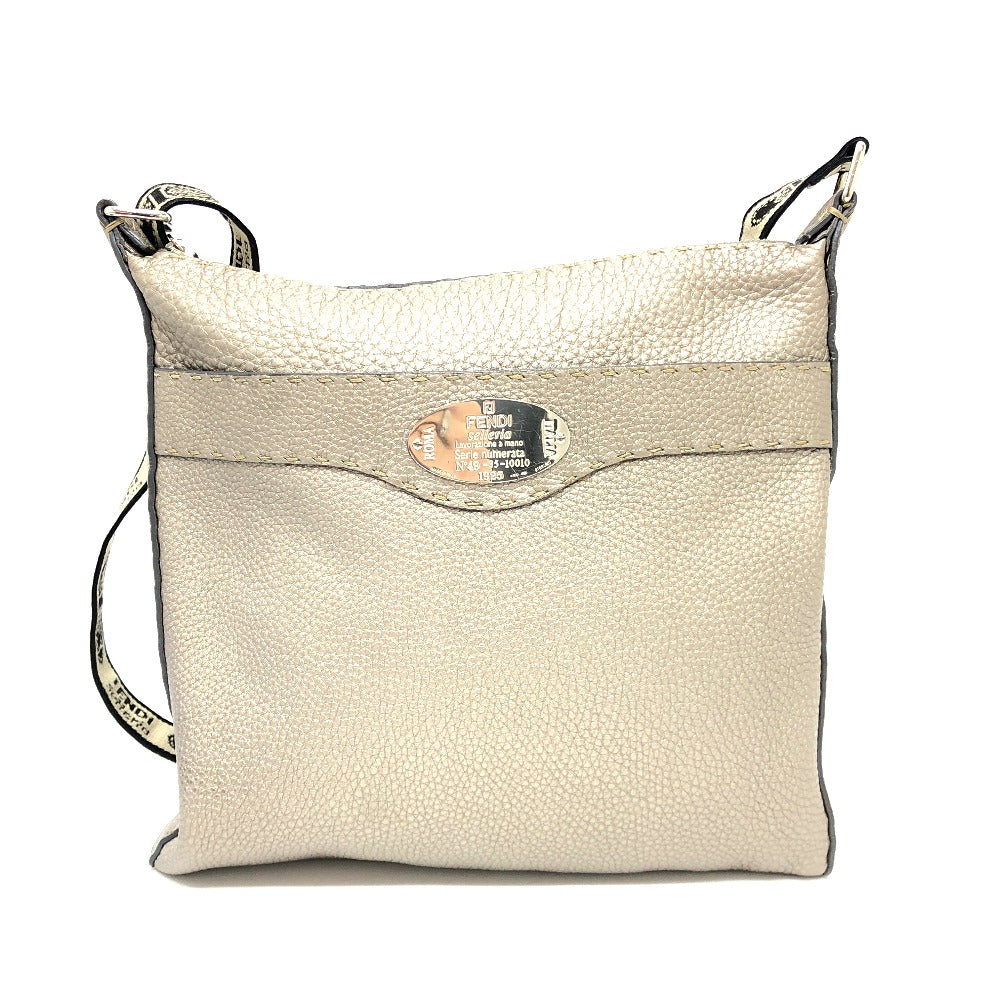 FENDI Shoulder Bag leather Metallic color Celeria Women