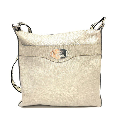 FENDI Shoulder Bag leather Metallic color Celeria Women