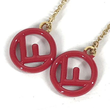 FENDI Pierce metal gold Accessories F is Chain Long Women