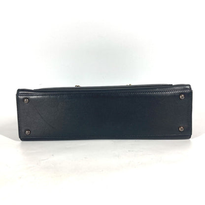 CHANEL Shoulder Bag leather black WChain CC COCO Mark Women