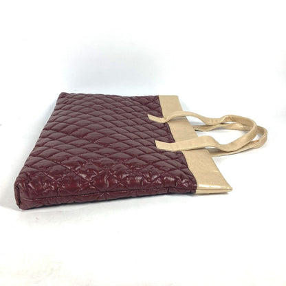 CHANEL Shoulder Bag Nylon, Leather wine-red By color CC COCO Mark Cococoon Quilting Women