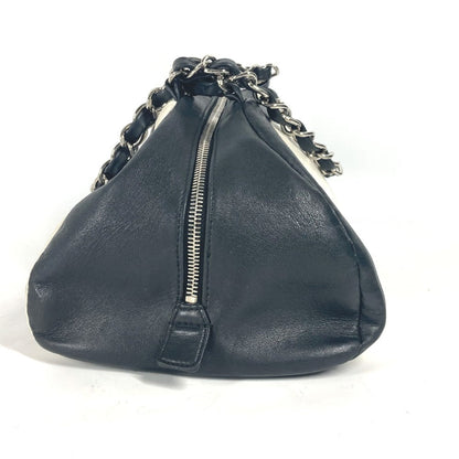 CHANEL Shoulder Bag leather white By color CC COCO Mark WChain Women