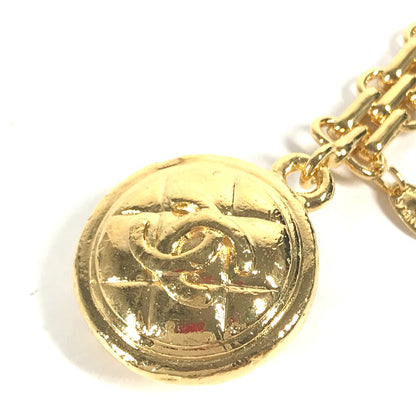 CHANEL key ring metal gold Vintage chain CC COCO Mark Women
