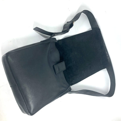 CHANEL Shoulder Bag leather black Bag Crossbody CC COCO Mark Coco Chanel Design