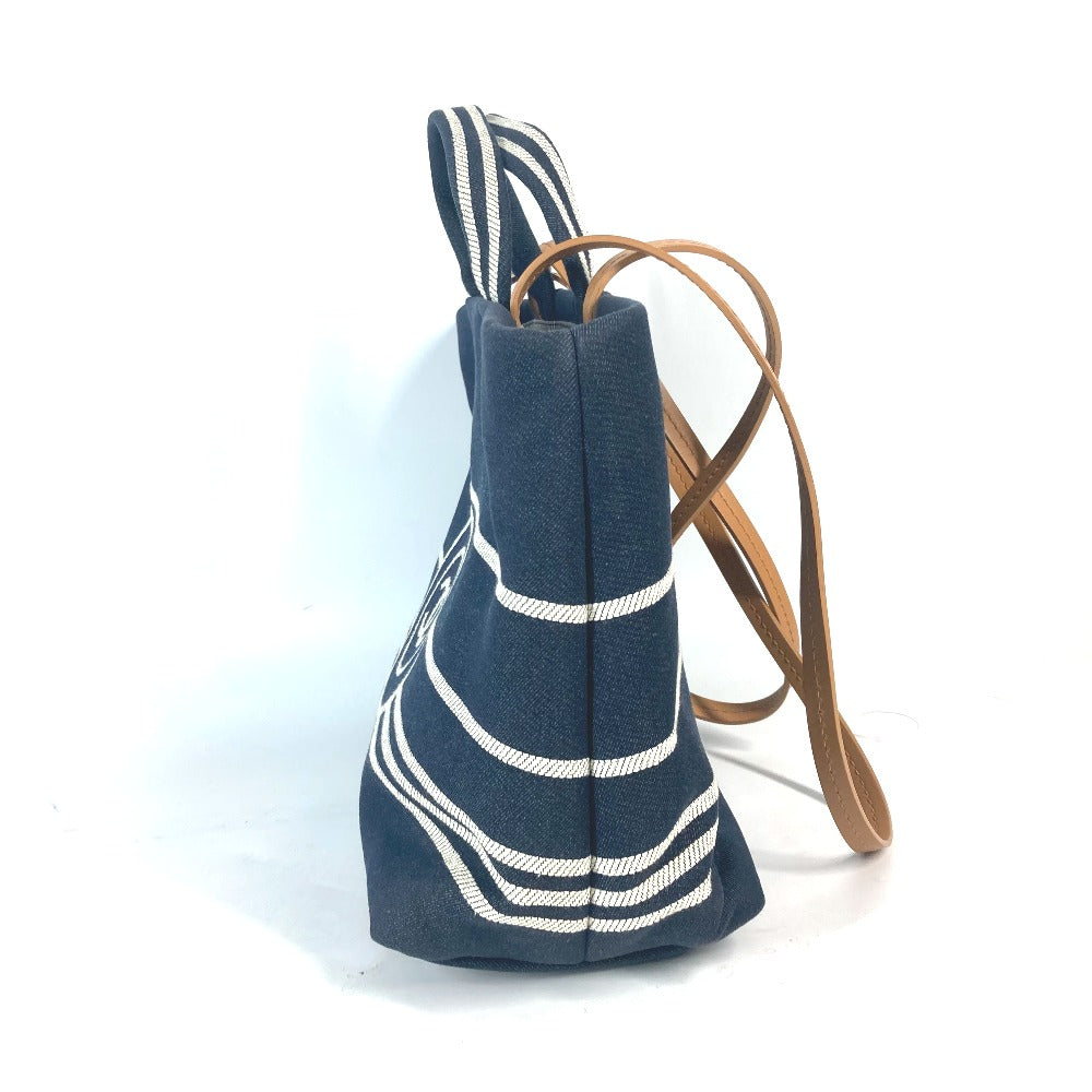 CHANEL Shoulder Bag A92240 Denim, Leather blue denim CC COCO Mark Women