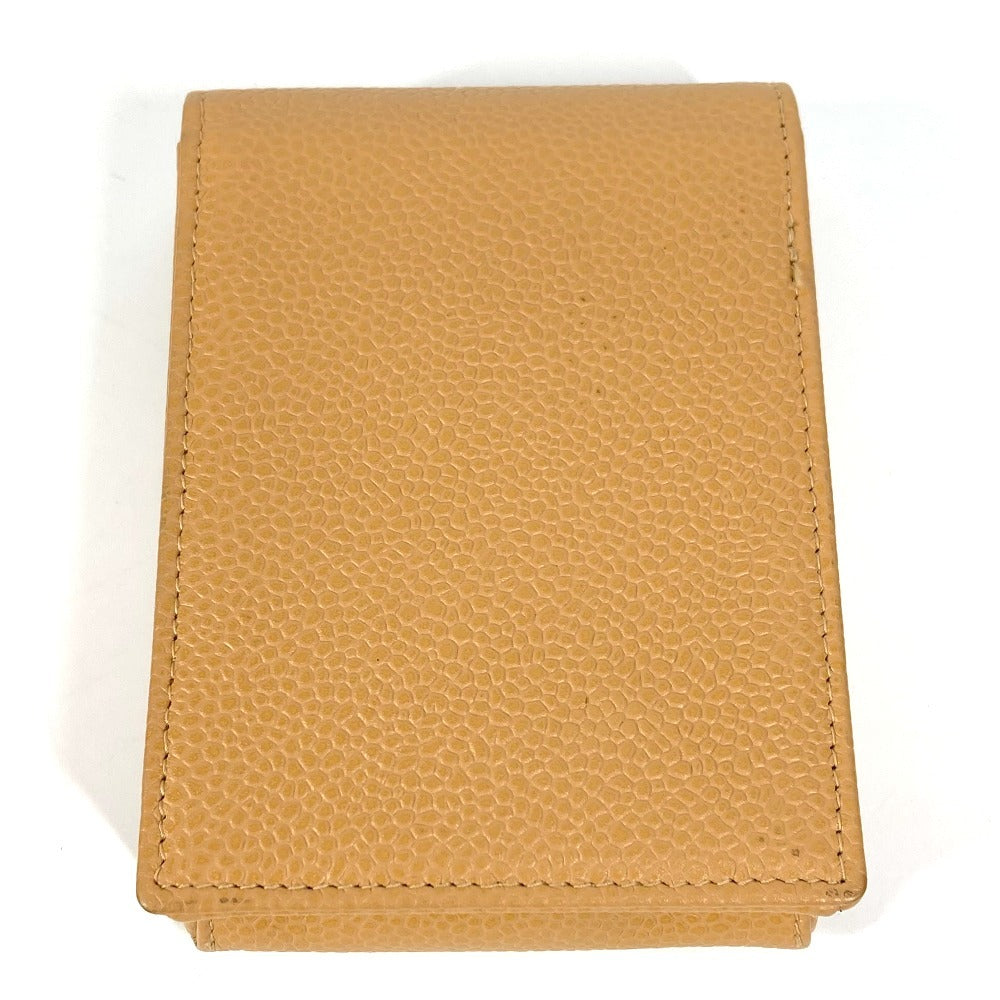 CHANEL Cigarette case A13511 Caviar skin beige CC COCO Mark logo unisex(Unisex)